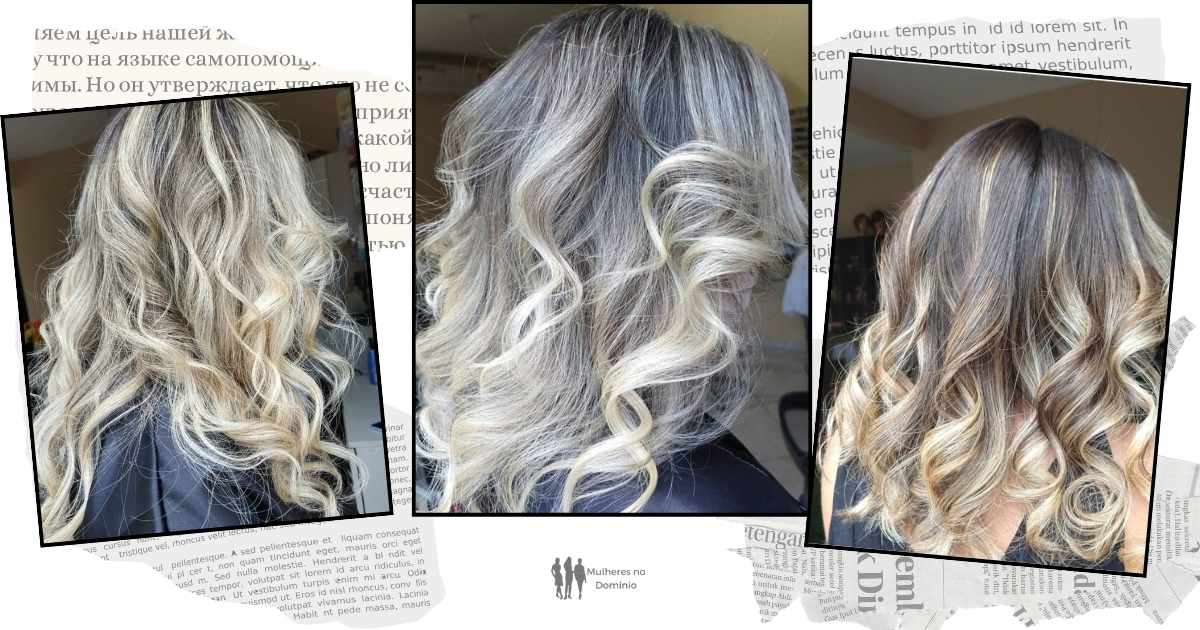 Mechas iluminadas em cabelo branco: O segredo para disfarçar Cabelos Grisalhos